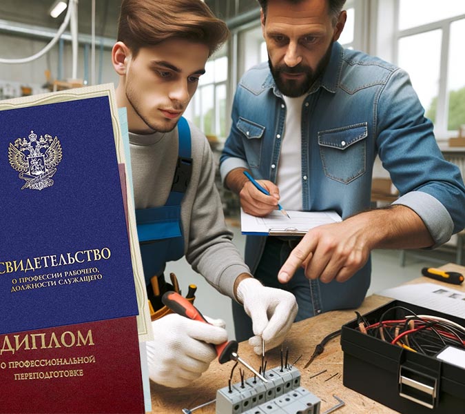 Удостоверение Электрика